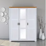 Interlink Drehtürenschrank Maluno 166,4 x 208 x 64 cm Weiß