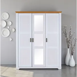 Interlink Drehtürenschrank Maluno 166,4 x 208 x 64 cm Weiß