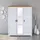 Interlink Drehtürenschrank Maluno 166,4 x 208 x 64 cm Weiß