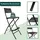 Lemodo Barhocker 2er Set klappbar Rattan-Optik 120 kg belastbar  schwarz