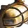 QAZQA Nautica 0 E27 Oval Gold/Aluminium