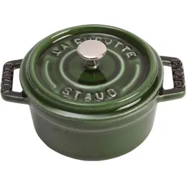 Staub Cocotte 28 cm rund basilikumgrün