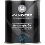 Wanders Shabby Chic Kreidefarbe 750 ml - Waldsee/Dunkles Blaugrau - Küchenmöbellack und Möbelfarbe ohne Schleifen. Chalk Paint, für Holz & mehr. Hohe Deckkraft, schnell trocknend