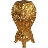 Casa Padrino Barock Luxus Marmor Säule Gold / Schwarz 38 x 37 x H.88 cm