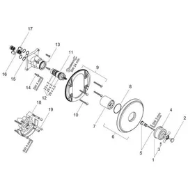 Hansgrohe Montreux Thermostat-Wannenbatterie Chrom