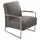 K+W Komfort & Wohnen Cocktailsessel mit bezogenen Armlehnen 62 x 77 x 83 cm Braun