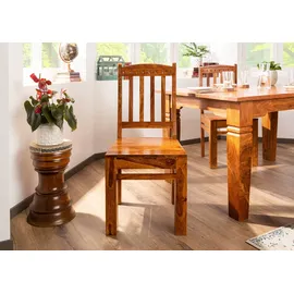 MASSIVMOEBEL24.DE Stuhl Akazie 45x46x97 Honig lackiert Oxford #016