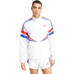 adidas Lauf-Trainingsjacke Adizero Retro weiss Herren