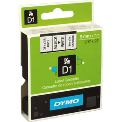 Dymo Originalband 40913  schwarz auf weiß  9mm x 7m