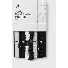 Jordan 8er Pack NIKE Jordan Elastic Sport Mixed Width Haargummis 127 - white/black/black