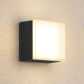 LINDBY Mathea LED-Außen-Deckenleuchte, eckig