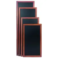 Securit Kreidetafel/Schreibtafel, 56 x 120 cm, lang, dunkelbraunes Lackfinish