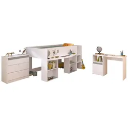 Kinderzimmer-Variante Pirouette, 3-tlg. - Weiß / Farbeinsatz