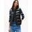 Tommy Hilfiger Tommy Jeans Damen Weste Slim Zip Print Down mit Stehkragen, Schwarz (Black), XS - XS