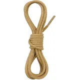 Gendewiner 2 Paar 80 cm Hellbraun Lang Schnürsenkel Rund 2.5mm Dünn Lederschnur Gewachst Schuhbänder Für Lederschuhe Rema Anzugschuhe Schnurbert Oxford Salomon Doc martens Schnurbert - 80cm-2 Paar