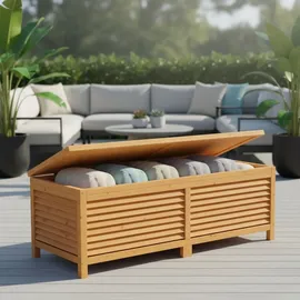 MuCoLa Auflagenbox 140 x 52 x 46 cm Braun