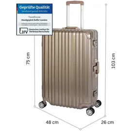 TRAVELHOUSE London Koffer-Set 3-tlg. gold/grau/silber