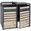 Proregal Mülltonnenbox XL 117 142 98 cm hellbraun