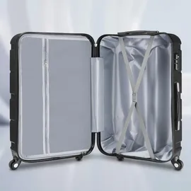 aleos Hartschalen-Trolley 4-Rollen 56 cm / 100 l schwarz