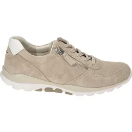 Gabor rollingsoft oasi Damen Sneaker, Frauen Halbschuhe,schnürschuhe,schnürer,straßenschuhe,Strassenschuhe,Sportschuhe,oasi/Weiss,42 EU / 8 UK