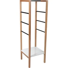 WoodMan Garderobe WOODMAN "Northgate", weiß (weiß, eichefarben), Massivholz, Garderobenpaneele, Holzfurnier aus Eiche, FSC-zertifiziert