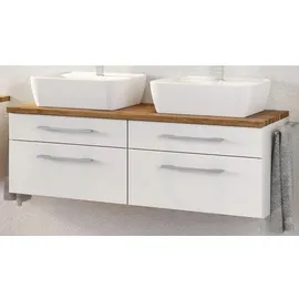 Held Held-Möbel Waschtischunterschrank Davos Dekor Weiß