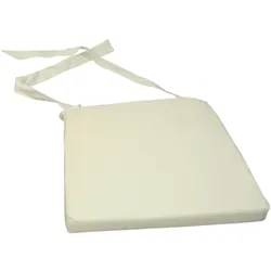 Stuhlkissen, 432635-0 vanille + unifarben 2 St.