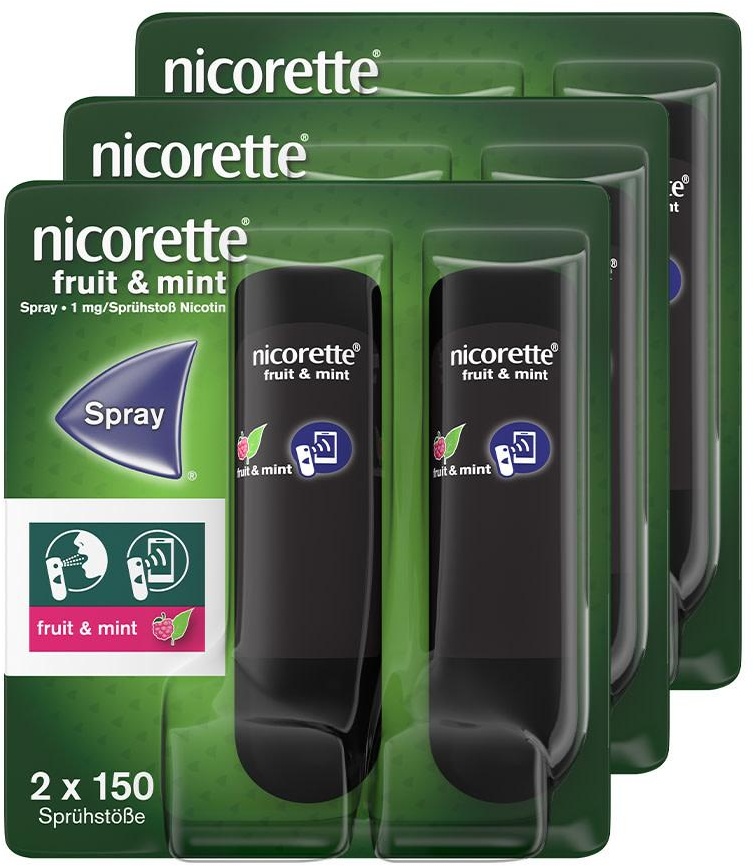 nicorette fruit & mint Spray 6er Set