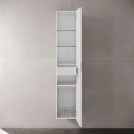 Keuco Edition 11 Hochschrank 35 x 170 x 37 cm Cashmere/Glas Cashmere satiniert
