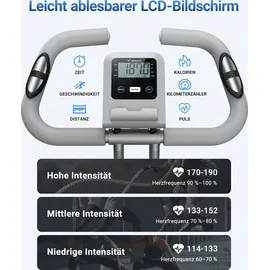 Merach 4-in-1 klappbarer Heimtrainer silber