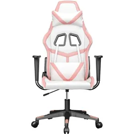vidaXL Gaming-Stuhl Rosa Weiß