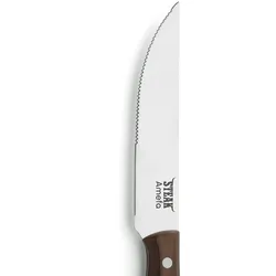 Amefa PORTERHOUSE Steakmesser Vollheft holz - 12 Stück