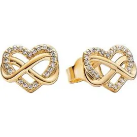 Pandora Ohrstecker Unendlichkeits-Herz gold 262667C01