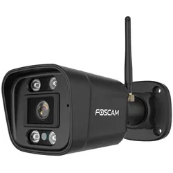 Foscam V8P WLAN Überwachungskamera Schwarz 8MP 3840x2160, Dualband-WLAN, Integrierter Scheinwerfer und Alarmsirene