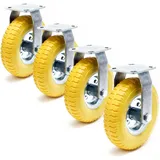 Wiltec Bockrollen Set 4x Ø225mm 100 kg