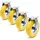 Wiltec Bockrollen Set 4x Ø225mm 100 kg