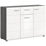 xonox.home Kommode Salsa - weiß Hochglanz B/H/T: 120x85x37 cm