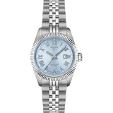 TISSOT Ballade 30mm T156.208.11.353.00 Damenuhr Powermatic 48 COSC Eisblau