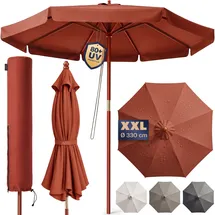 Kingsleeve Terrakotta Ø 330 cm Rot
