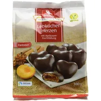 WEISS Lebkuchen-Herzen Zartbitter