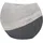 Dekohelden24 Edle Moderne Deko Designer Keramik Vase in Silber-grau Maße L/B/H: 25 x 8 x 21 cm.