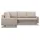 mebligo Eckcouch Textil 5-Sitzer Beige