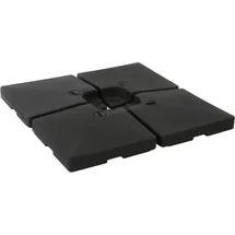 Mendler Schirmständer HWC-F79 Kunststoff 124 kg Schwarz