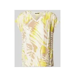 Comma, Blusenshirt mit All-Over-Print Gelb 34