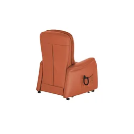 HIMOLLA Fernsehsessel 7568 Leder 77 x 104 x 85 cm Orange elektrisch