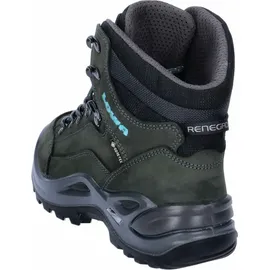 Lowa Renegade GTX Mid Damen Asphalt/Türkis 39