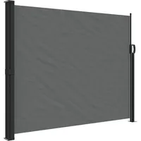 vidaXL Seitenmarkise Ausziehbar 160 x 300 cm Anthrazit Polyester