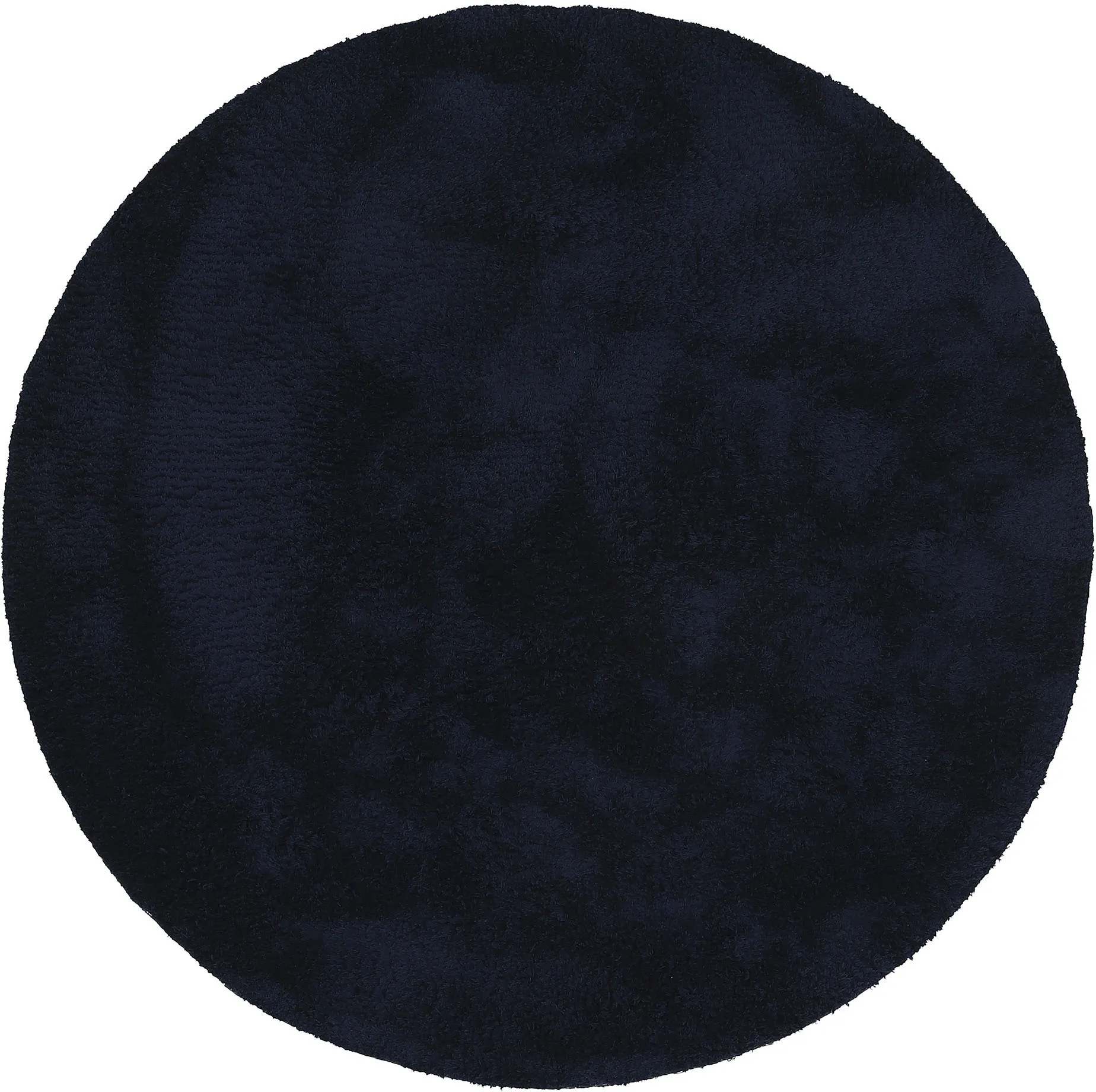 carpetfine Teppich »Silky«, rund, Shaggy, Langflor, uni, besonders weich, handarbeit carpetfine blau Ø 150 cm