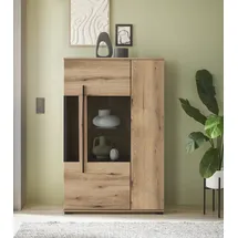 Home Affaire Vitrine Cantara 90 x 37 x 140 cm Braun