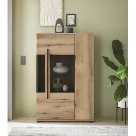 Home Affaire Vitrine Cantara 90 x 37 x 140 cm Braun